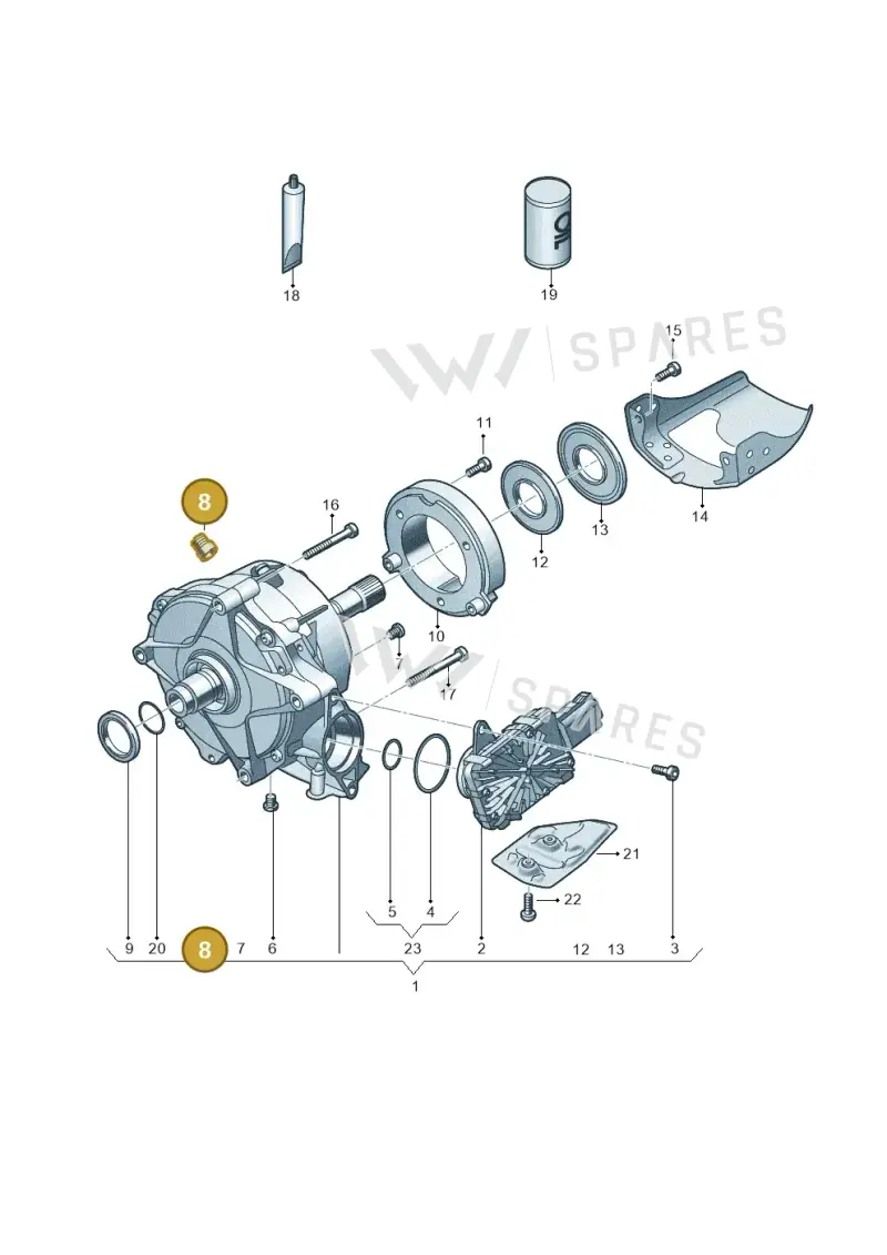 0B0525093 — Audi A6 2.0 (2018-) diagram 849409950, position 8