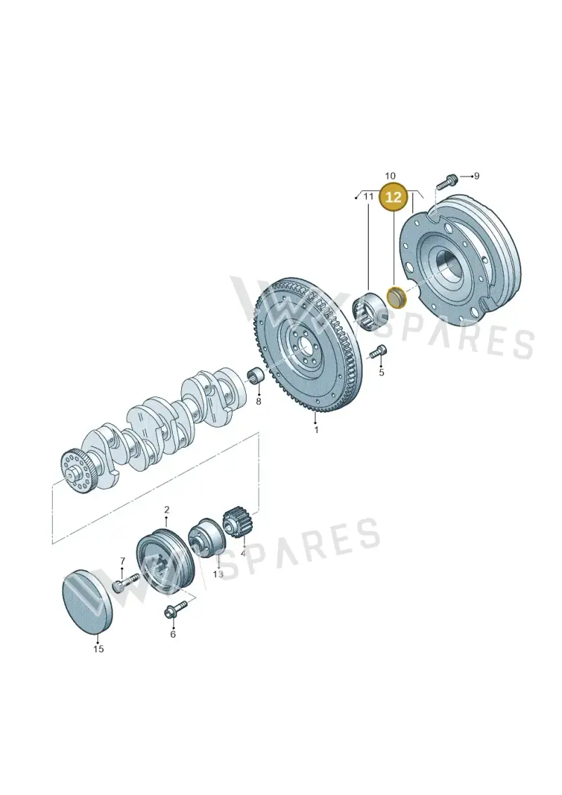 0B1105245 — Audi Q5 (2016-2020) diagram 849105500, position 12