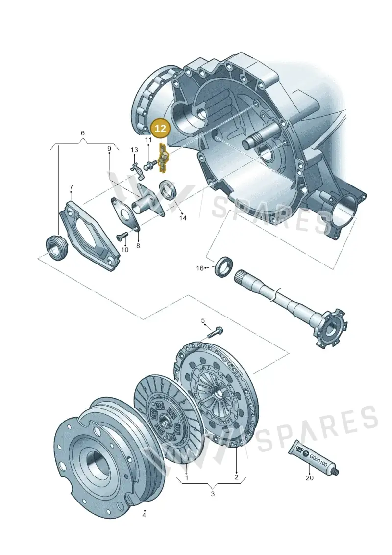 0B1141751 — Audi A5 Cabrio 2.0 (2008-2012) diagram 620141600, position 12