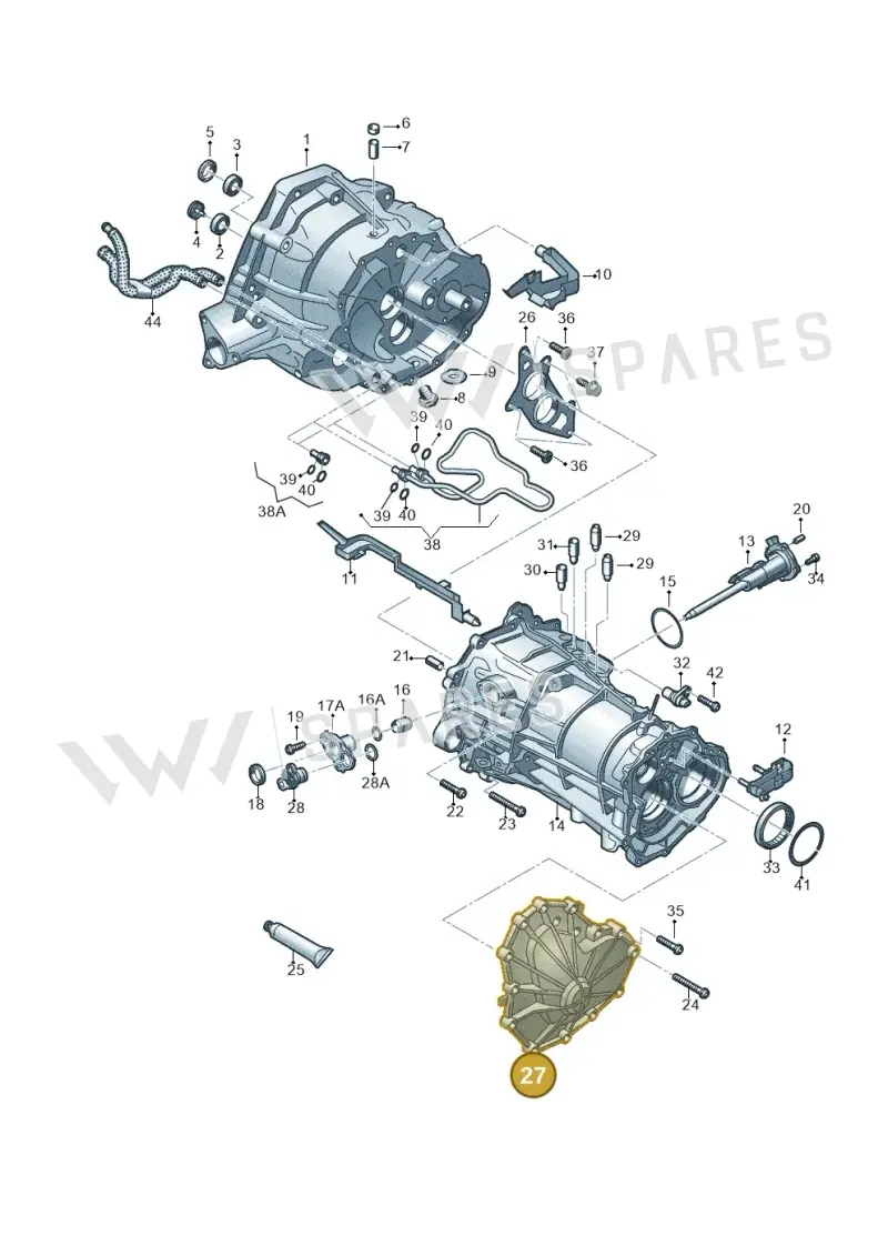 0B1301213G — Audi Q5 qu. 2.0 TDI (2012-2017) diagram 736301300, position 27