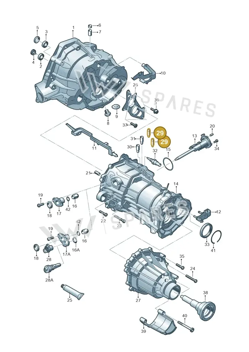 0B1301242A — Audi A4 Av. Allroad (2008-2016) diagram 647301760, position 29