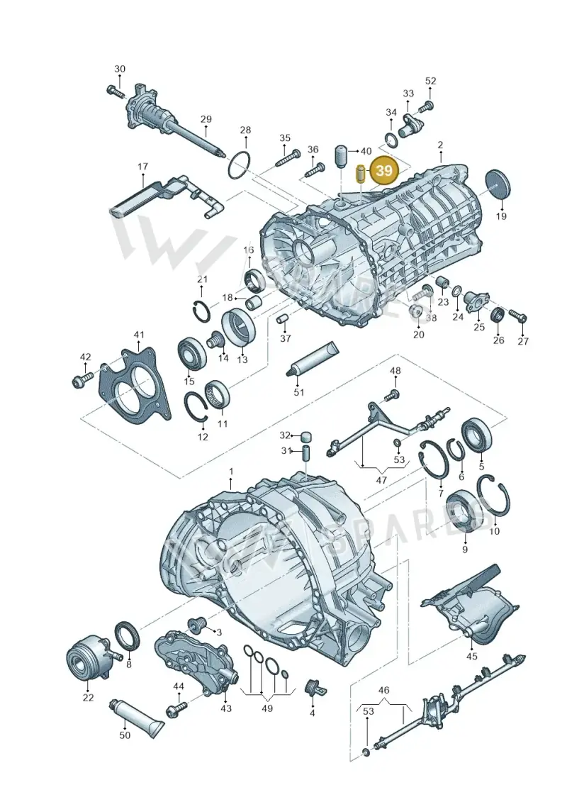 0B1301242K — Audi Q5 (2016-2020) diagram 897301300, position 39