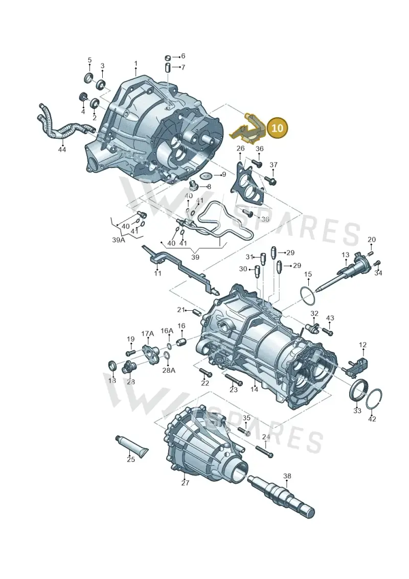 0B1301311D — Audi Q5 qu. 2.0 TDI (2012-2017) diagram 736301700, position 10