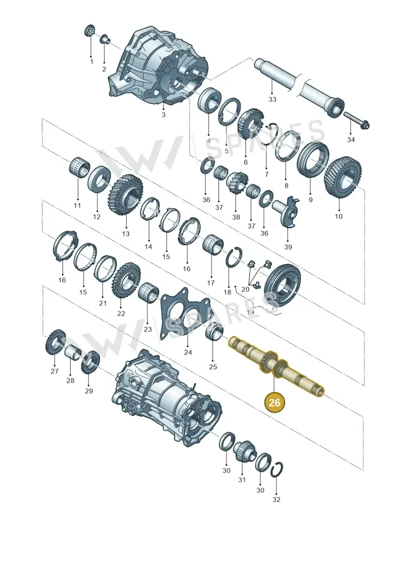 0B1307215J — Audi A5 Sportback (2011-2017) diagram 636311350, position 26