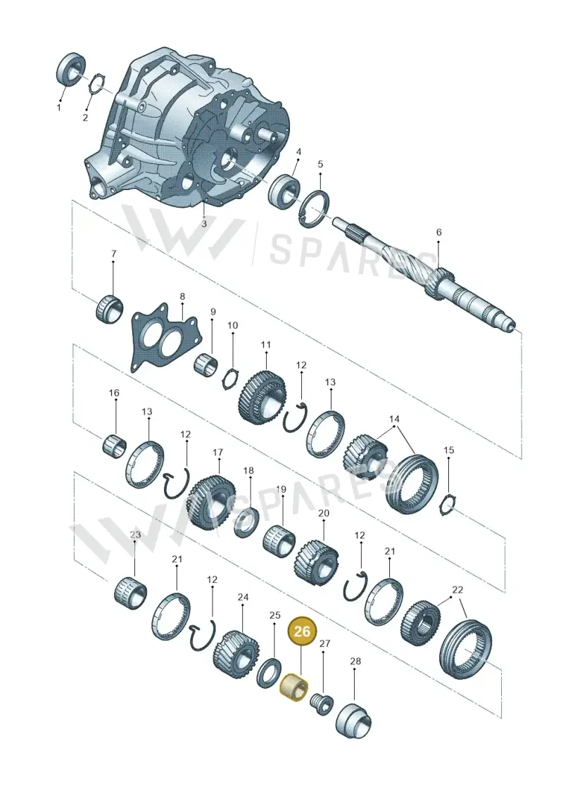 0B1311126A — Audi Q5 qu. 2.0 TDI (2012-2017) diagram 647311550, position 26