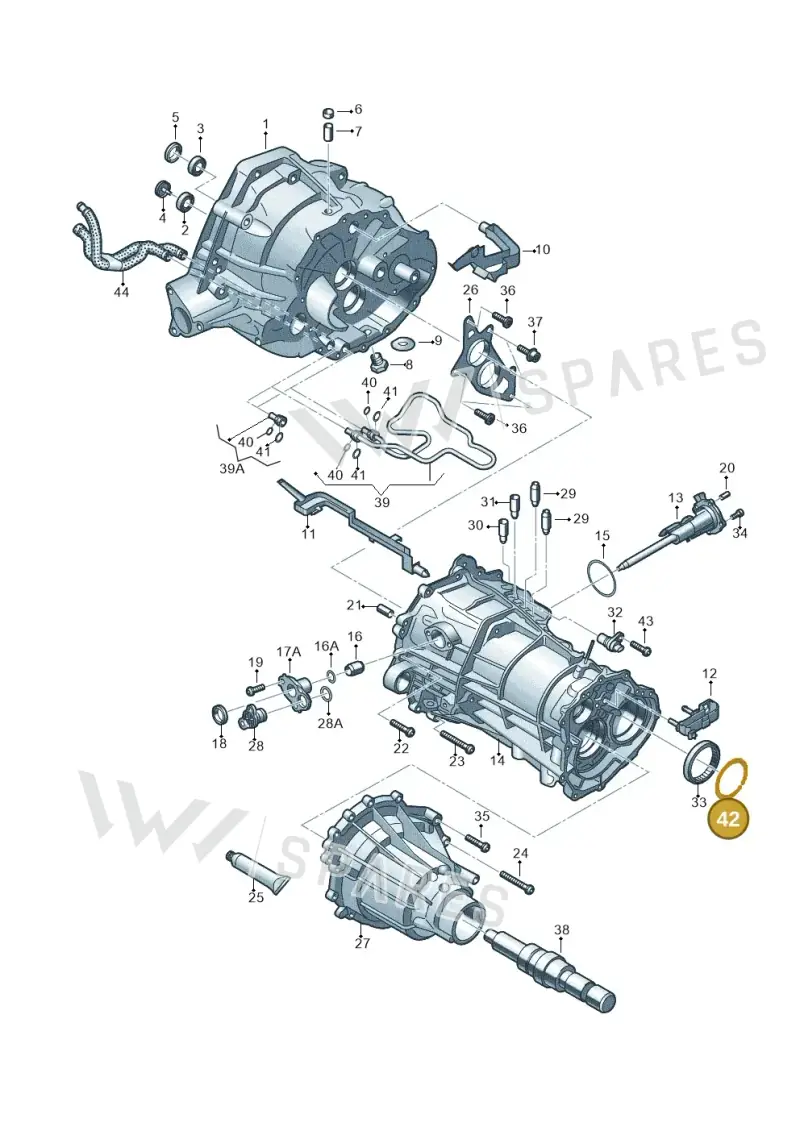 0B1311127 — Audi Q5 qu. 2.0 TDI (2012-2017) diagram 736301700, position 42