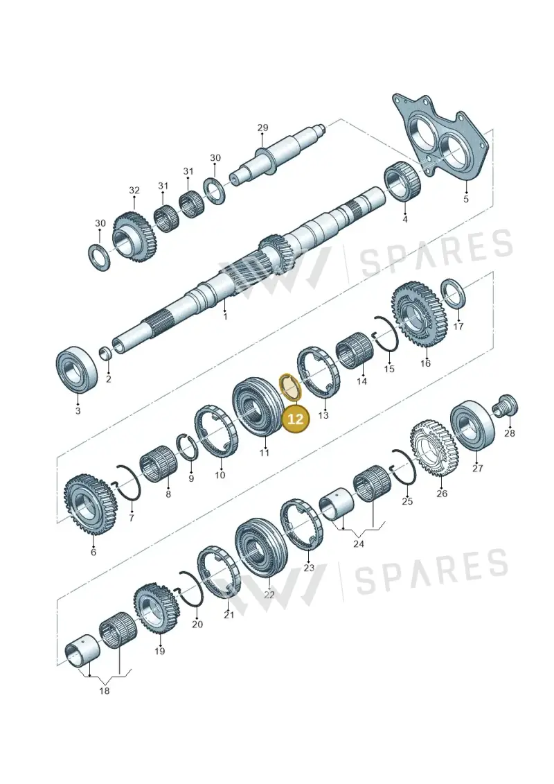 0B1311183C — Audi Q5 (2016-2020) diagram 798311300, position 12