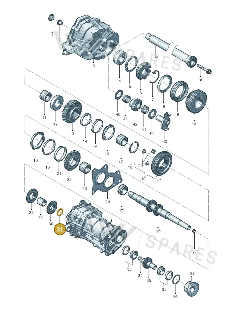 0B1311183D — Audi Q5 qu. 2.0 TDI (2012-2017) diagram 647311600, position 31