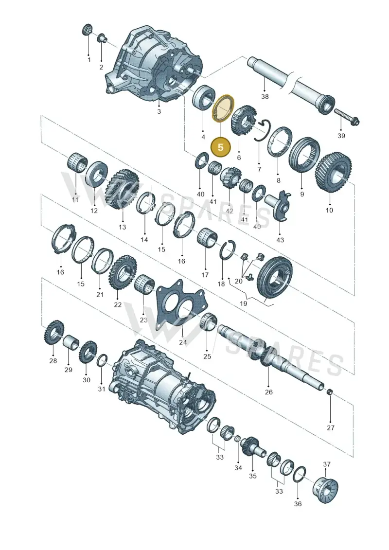 0B1311187B — Audi Q5 qu. 2.0 TDI (2012-2017) diagram 647311600, position 5