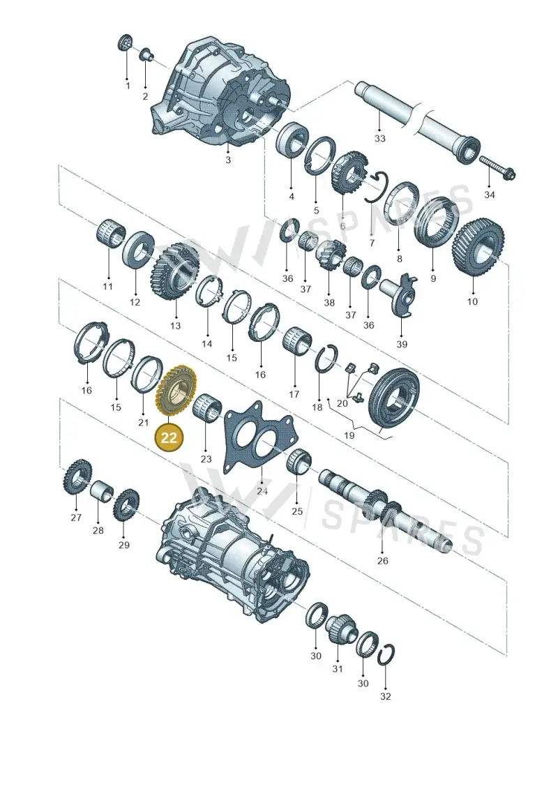 0B1311260G — Audi A4 av. 2.0 tdi (2011-2015) diagram 636311350, position 22