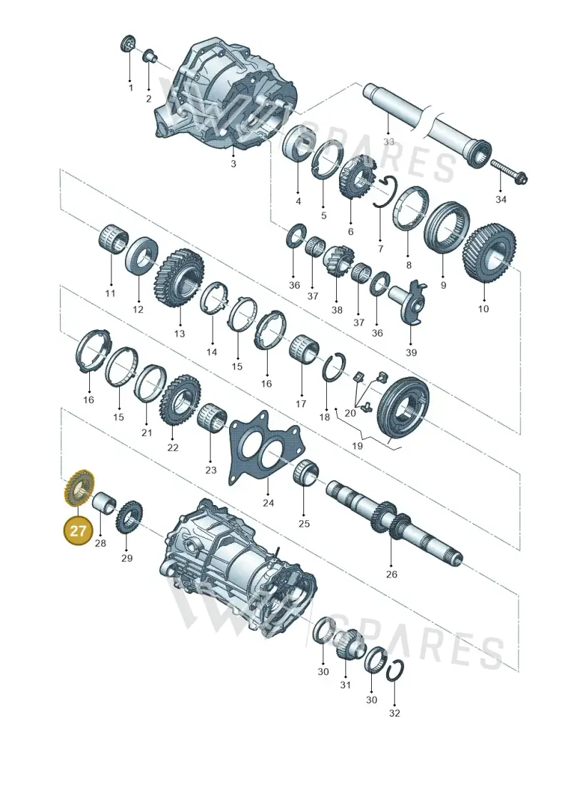 0B1311285B — Audi A5 Sportback (2011-2017) diagram 636311350, position 27