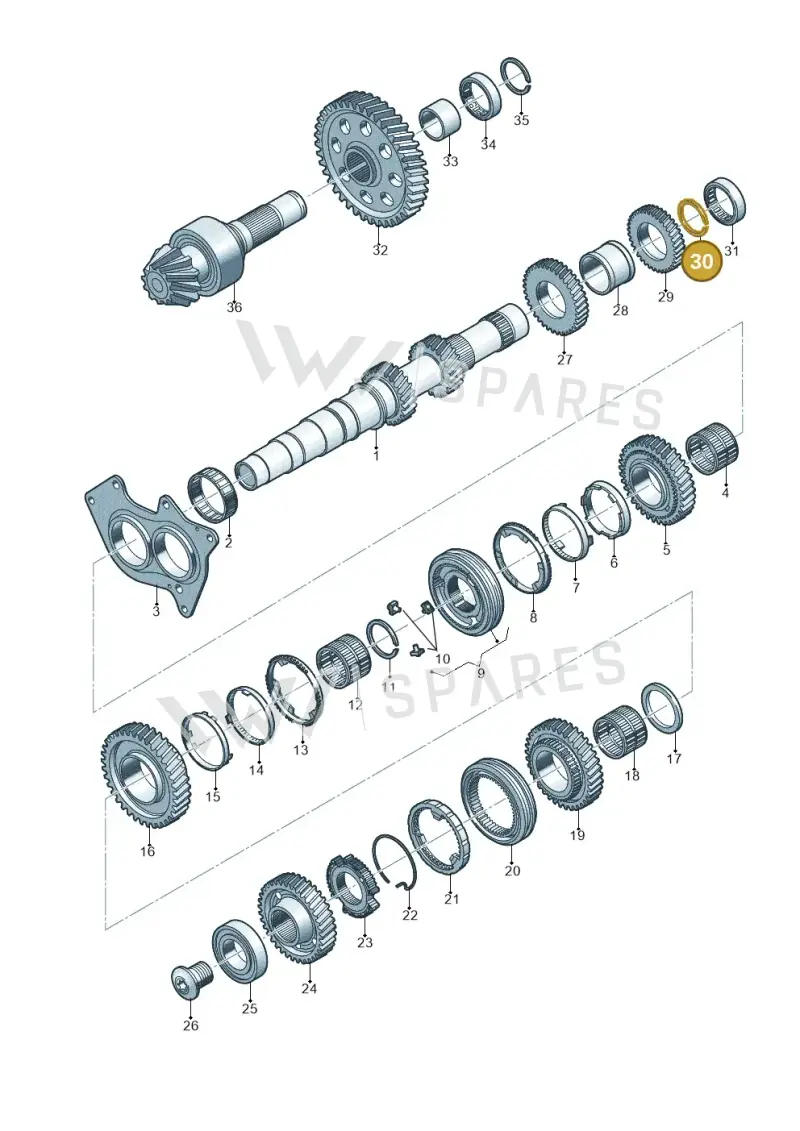 0B1311287F — Audi Q5 (2016-2020) diagram 798311350, position 30