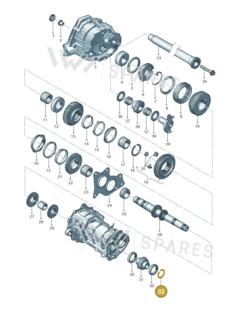 0B1311321E — Audi Q5 qu. 2.0 TDI (2012-2017) diagram 636311350, position 32