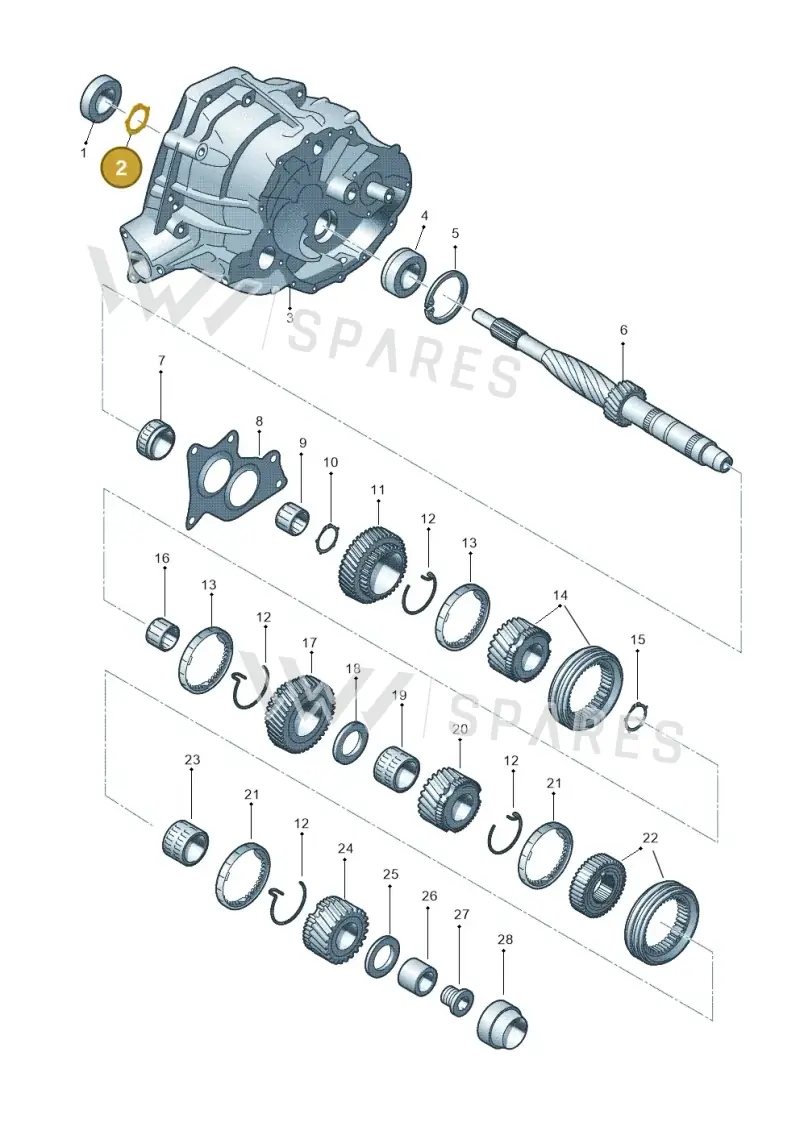 0B1311321L — Audi Q5 qu. 2.0 TDI (2012-2017) diagram 647311550, position 2