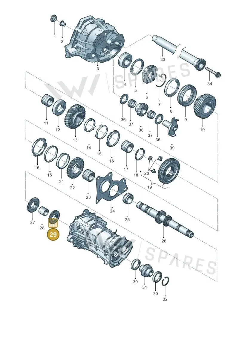 0B1311351C — Audi Q5 qu. 2.0 TDI (2012-2017) diagram 636311350, position 29