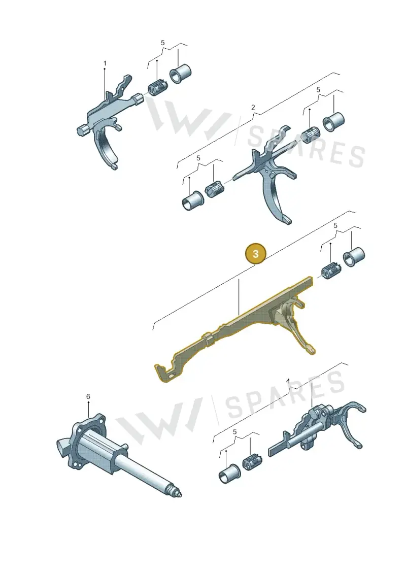 0B1311559C — Audi Q5 qu. 2.0 TDI (2012-2017) diagram 647311930, position 3
