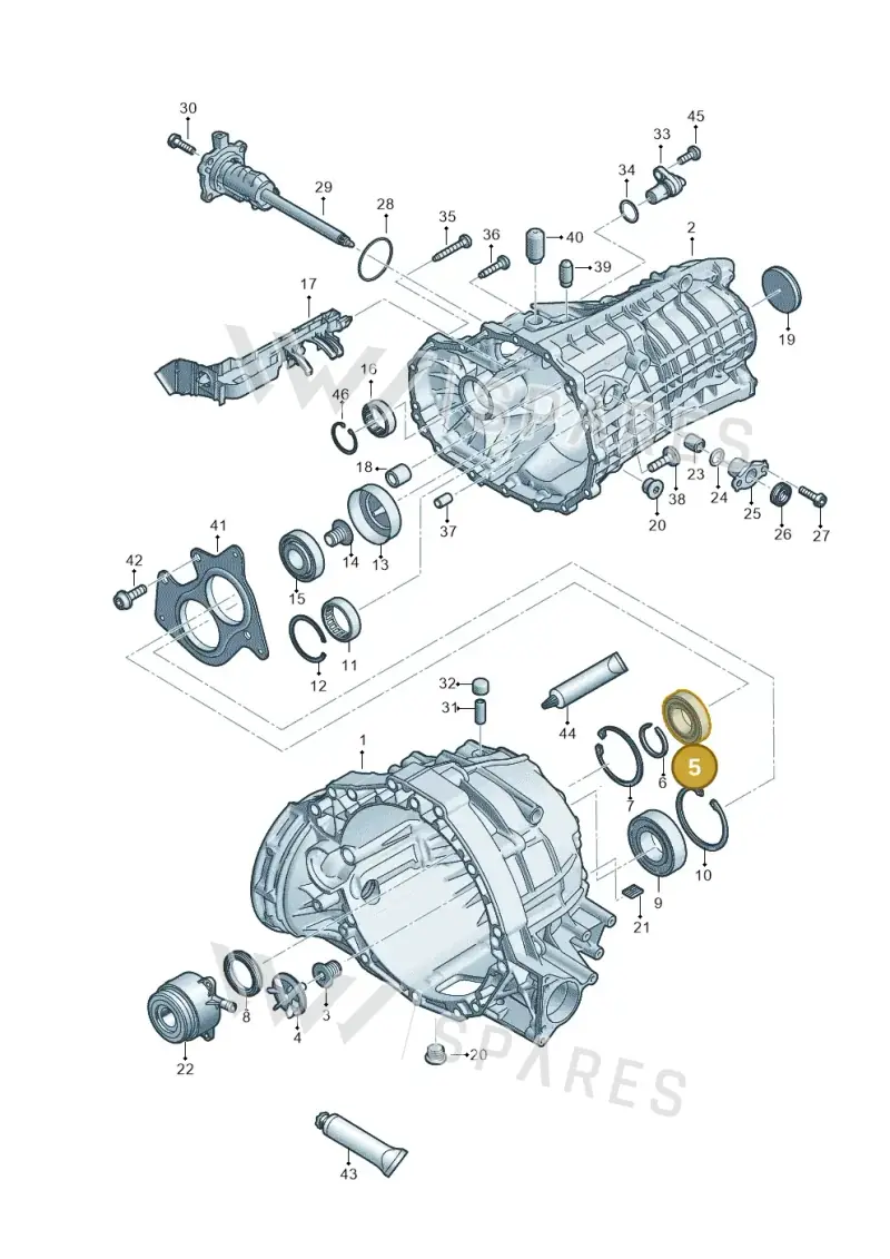 0B1311965E — Audi A4 2.0 (2015-2019) diagram 798301310, position 5