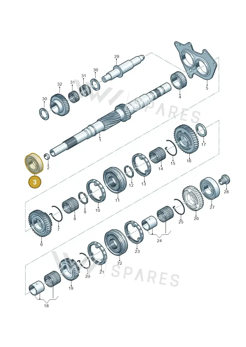 0B1311965E — Audi Q5 (2016-2020) diagram 798311300, position 3