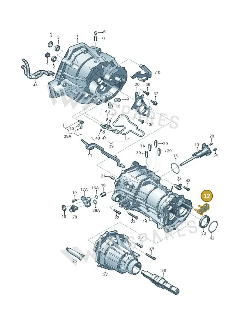 0B2301344 — Audi Q5 qu. 2.0 TDI (2012-2017) diagram 736301700, position 12