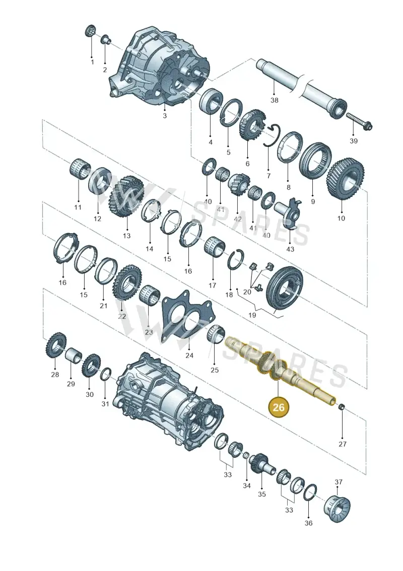 0B2307215N — Audi Q5 qu. 2.0 TDI (2012-2017) diagram 647311600, position 26