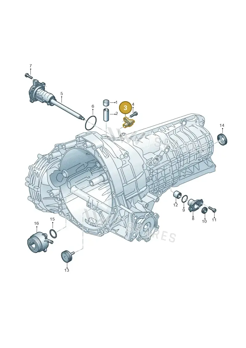 0B3927753A — Audi A6 1.8 (2015-2019) diagram 717301340, position 3
