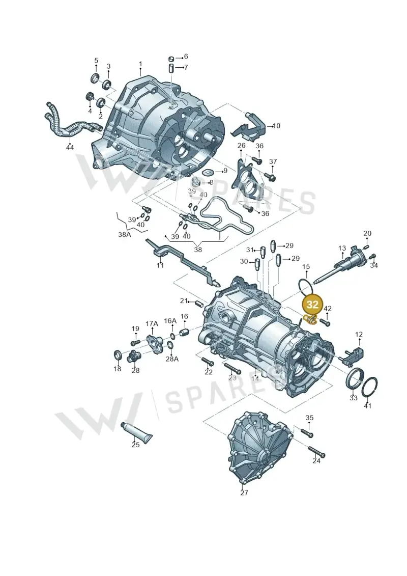 0B3927753A — Audi Q5 qu. 2.0 TDI (2012-2017) diagram 736301300, position 32