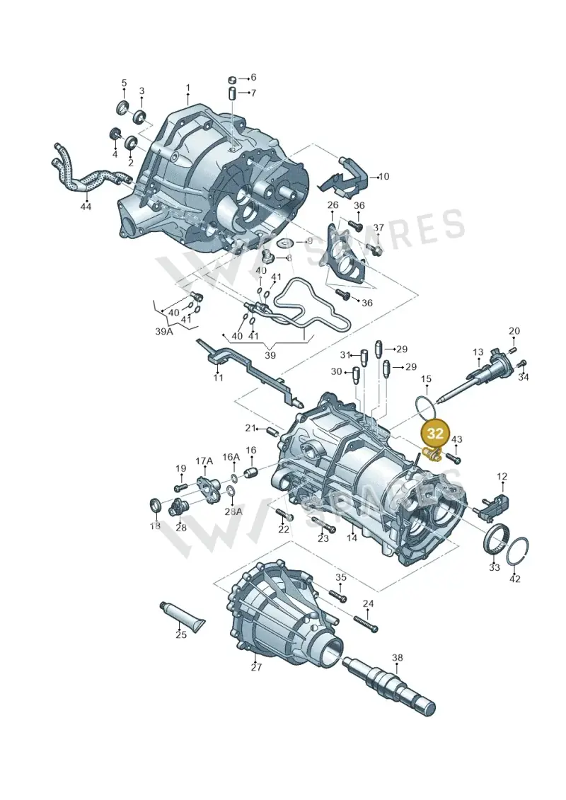 0B3927753A — Audi Q5 qu. 2.0 TDI (2012-2017) diagram 736301700, position 32
