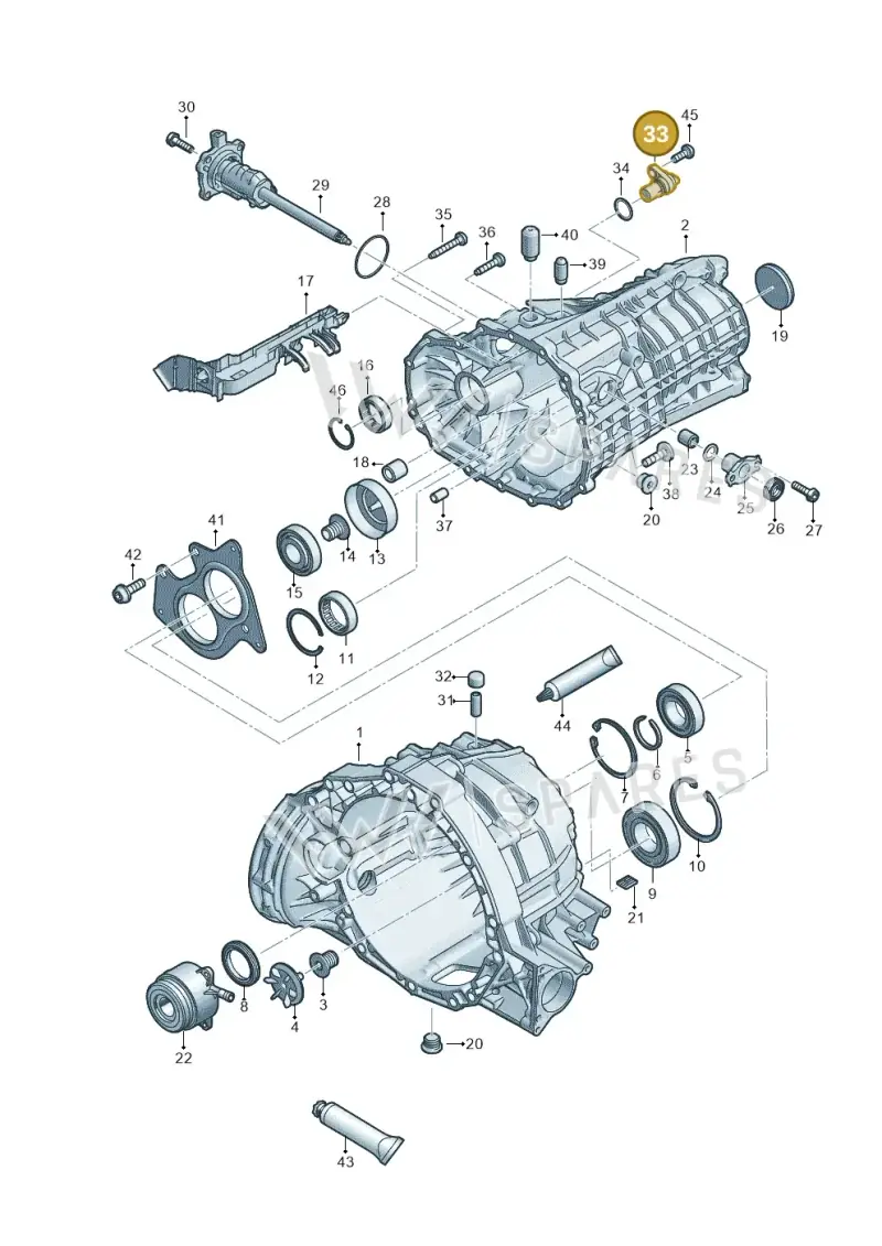 0B3927753A — Audi A4 2.0 (2015-2019) diagram 798301310, position 33