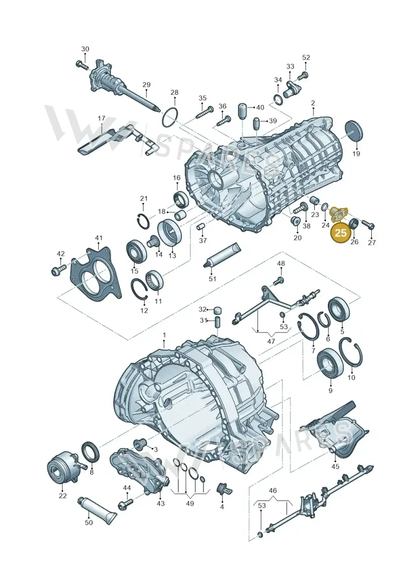 0B4301459B — Audi Q5 (2016-2020) diagram 897301300, position 25