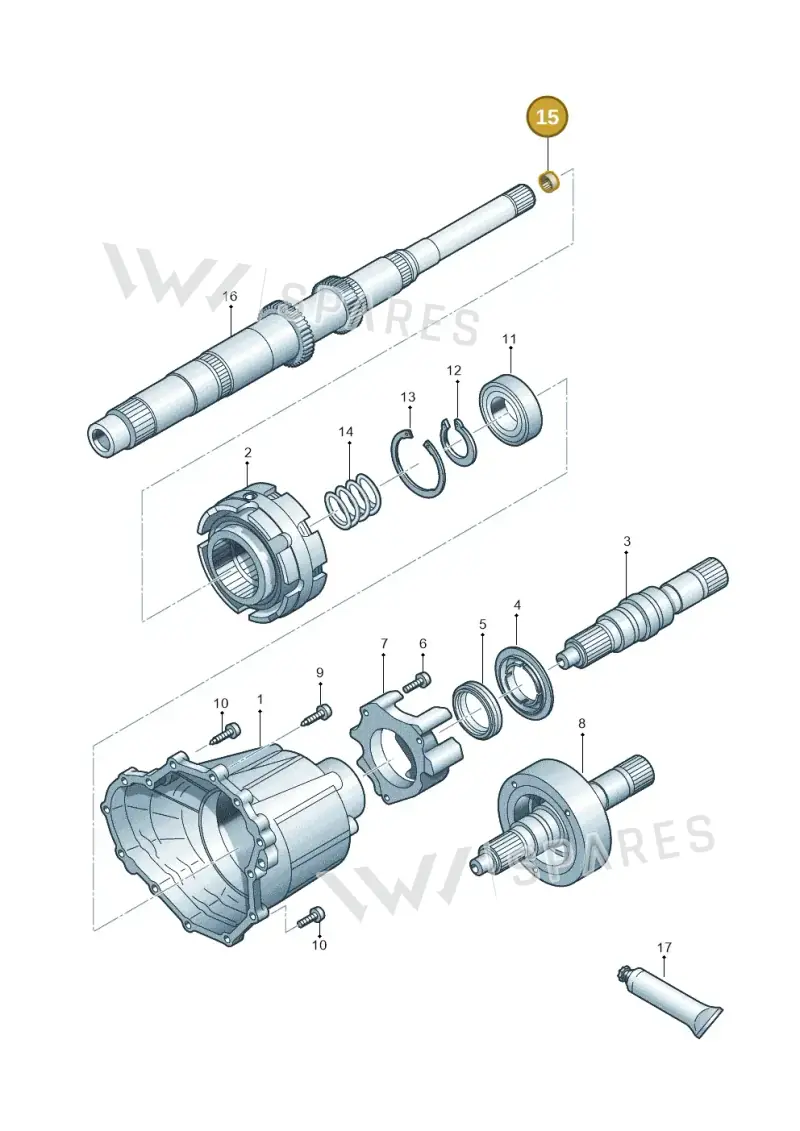 0B4409073 — Audi A6 Av. qu. 3.0 (2012-2018) diagram 695409900, position 15
