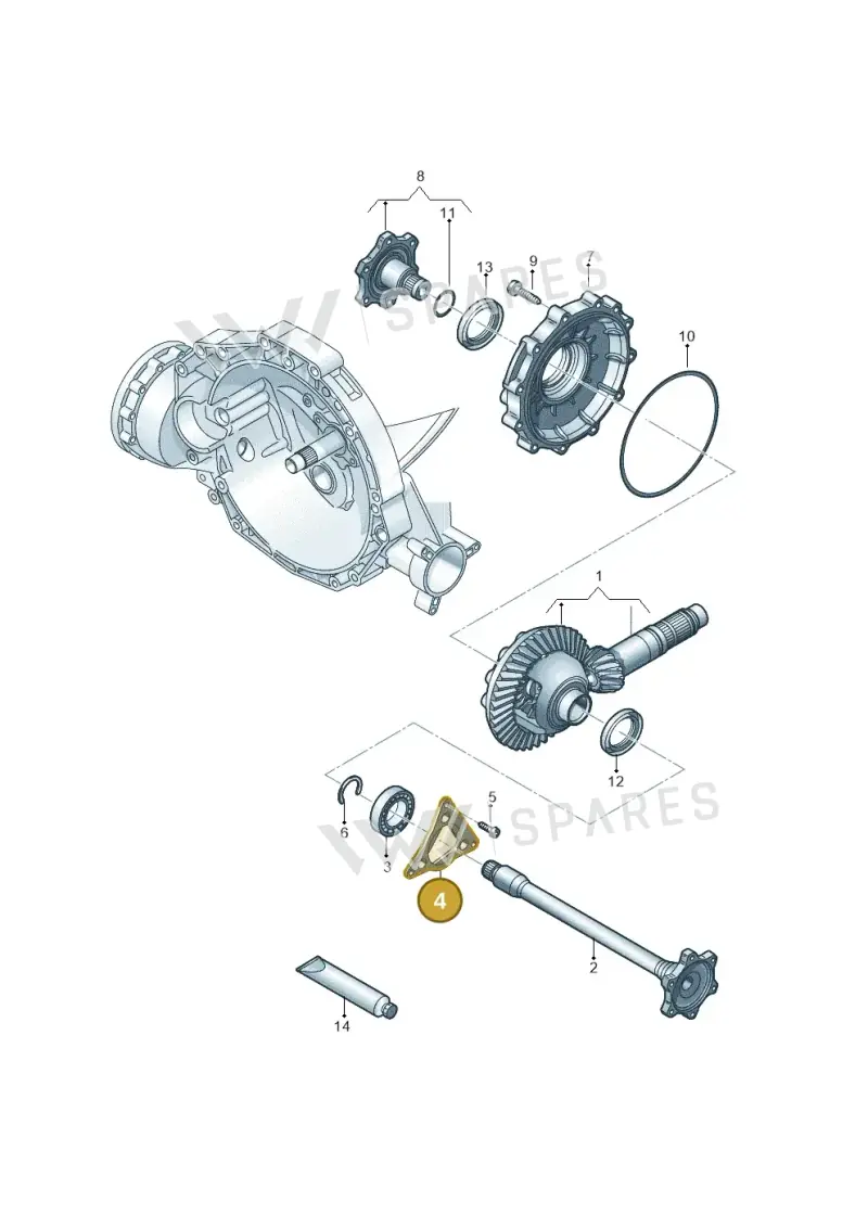 0B4409175D — Audi A6 2.0 (2018-) diagram 717409560, position 4