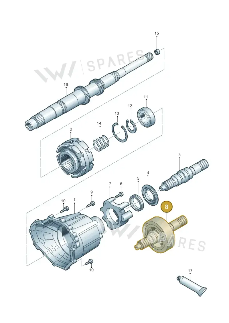 0B4409307K — Audi A6 Av. qu. 3.0 (2012-2018) diagram 695409900, position 8