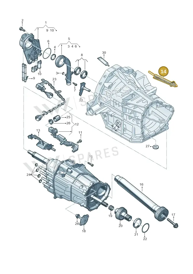 0B5301279D — Audi A7 Sportback (2014-2018) diagram 647321700, position 14