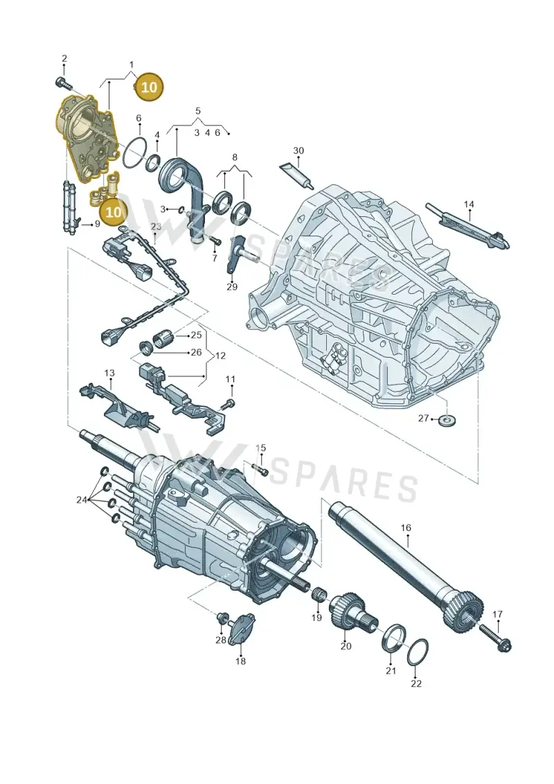 0B5315105TA — Audi A7 Sportback (2014-2018) diagram 647321700, position 10