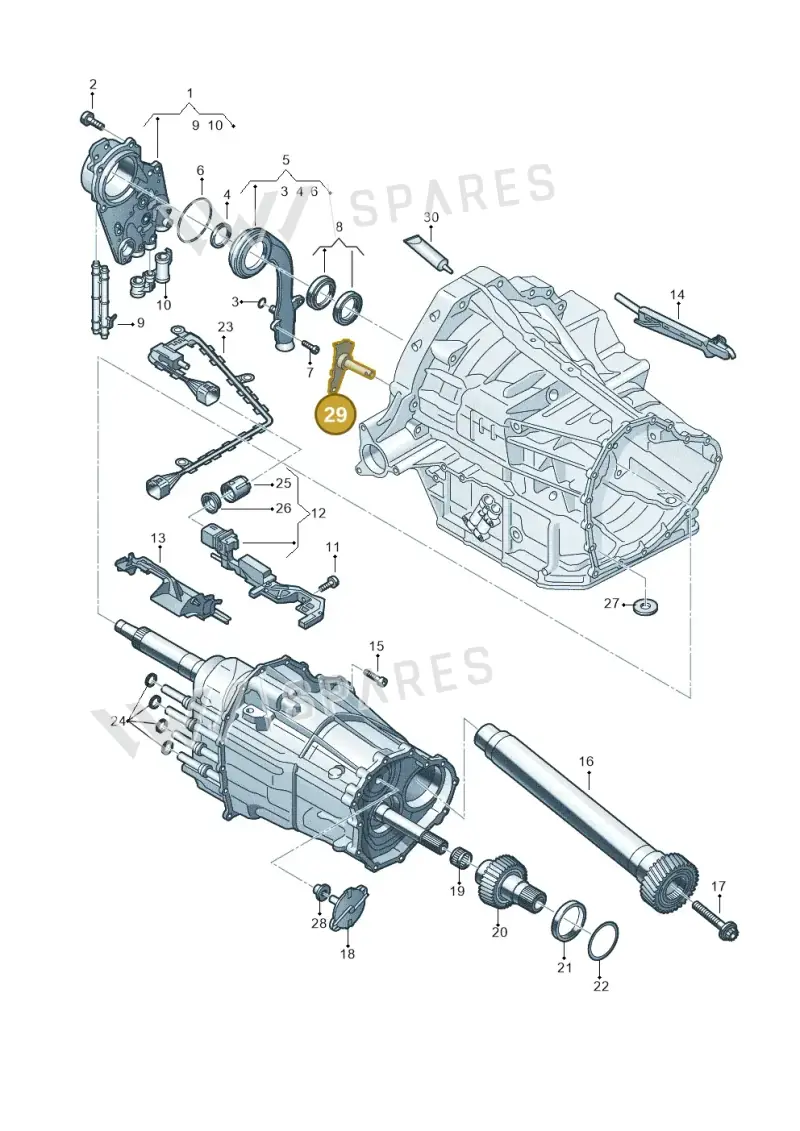 0B5321191G — Audi A7 Sportback (2014-2018) diagram 647321700, position 29