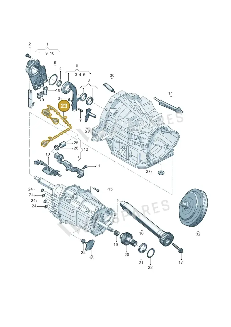 0B5321391A — Audi Q5 qu. 2.0 (2009-2018) diagram 687321070, position 23