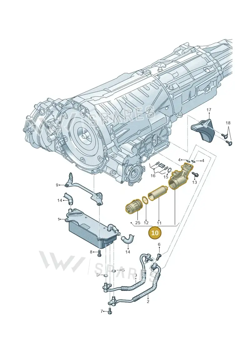 0B5325060C — Audi A7 Sportback (2014-2018) diagram 711317500, position 10