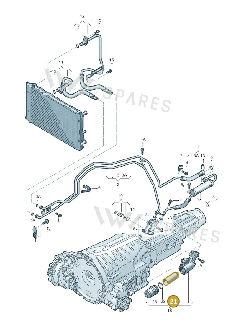 0B5325330A — Audi Q5 qu. 2.0 (2009-2018) diagram 647317550, position 21