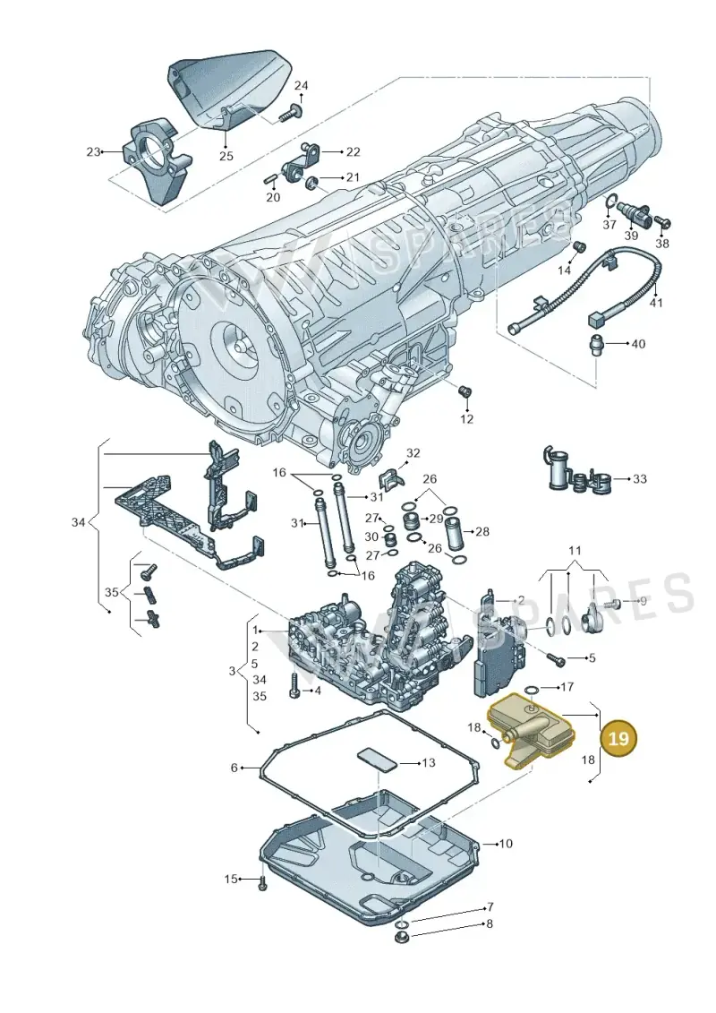 0B5325429E — Audi A7 Sportback (2014-2018) diagram 647325800, position 19