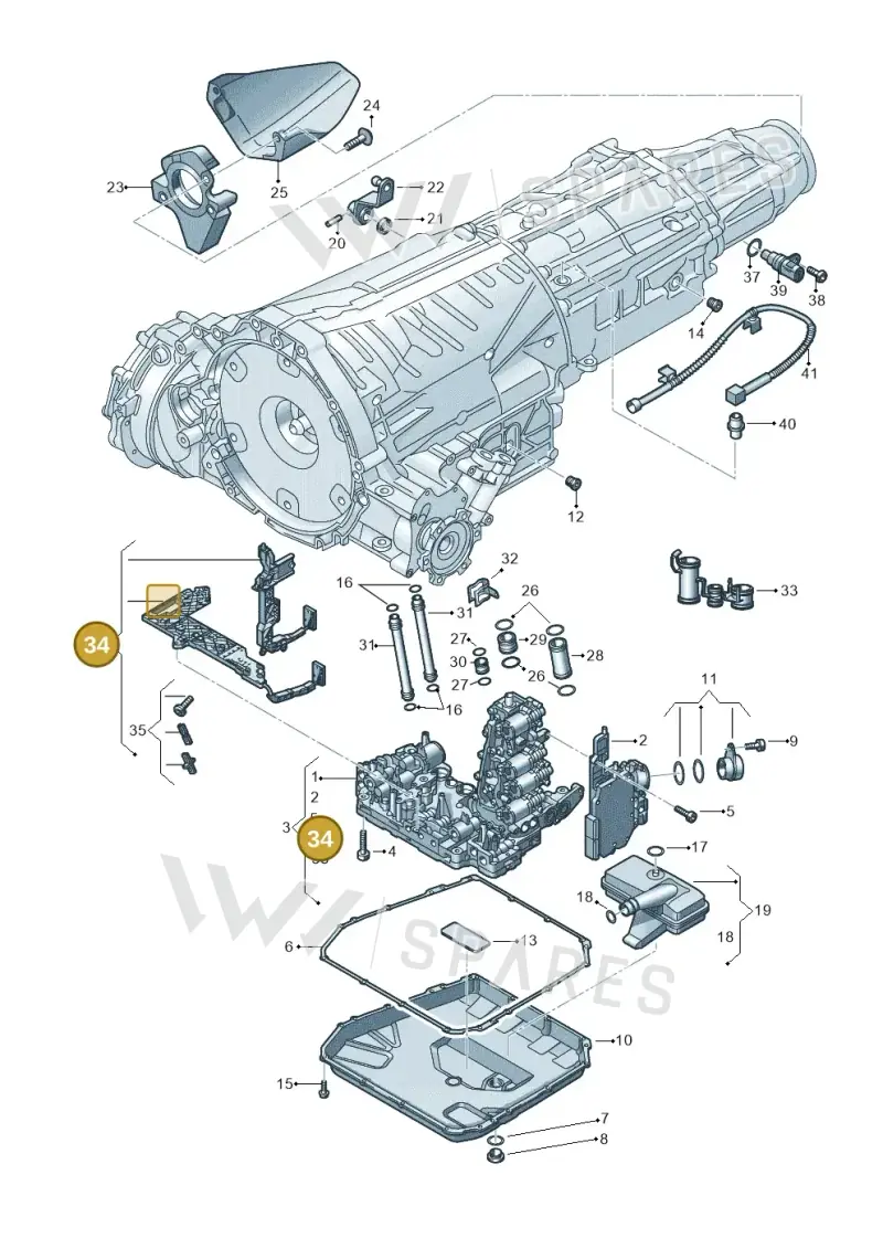 0B5398009F — Audi A7 Sportback (2014-2018) diagram 647325800, position 34