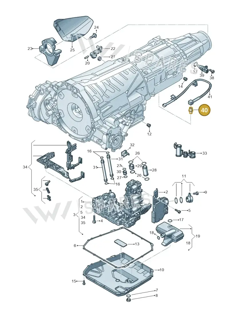0B5409275 — Audi RS5 Coupe (2010-2015) diagram 647325800, position 40