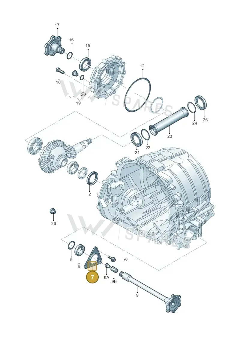 0B6409131 — Audi A4L 2.0 (2008-2012) diagram 669409070, position 7