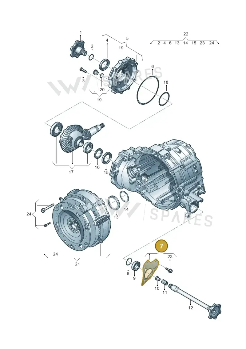 0B6409131 — Audi A8L qu. 3.0 TDI (2013-2018) diagram 696409700, position 7