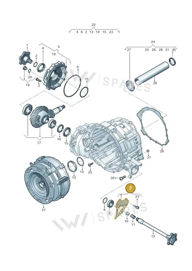0B6409131A — Audi Q8 Quattro 3,0 (2018-) diagram 838409600, position 7