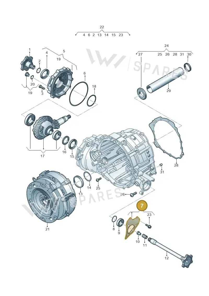 0B6409131 — Audi RS6 Avant (2019-) diagram 838409600, position 7
