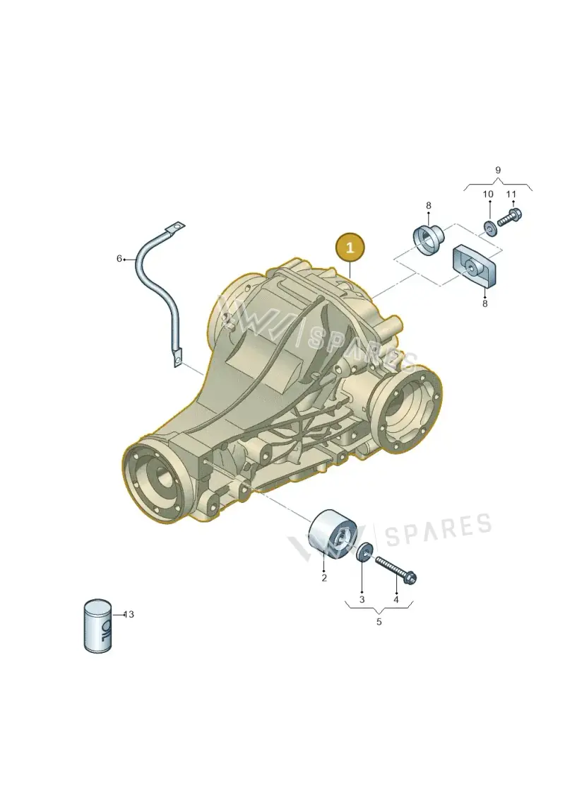 0BC500043M — Audi Q5 qu. 2.0 TDI (2012-2017) diagram 647500100, position 1