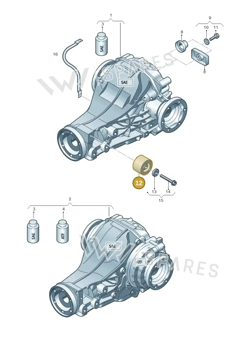 0BC525526D — Audi Q5 qu. 2.0 TDI (2012-2017) diagram 751500110, position 12