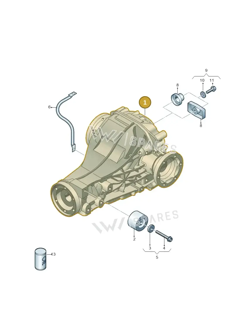 0BD500043G — Audi Q5 qu. 2.0 TDI (2012-2017) diagram 647500100, position 1