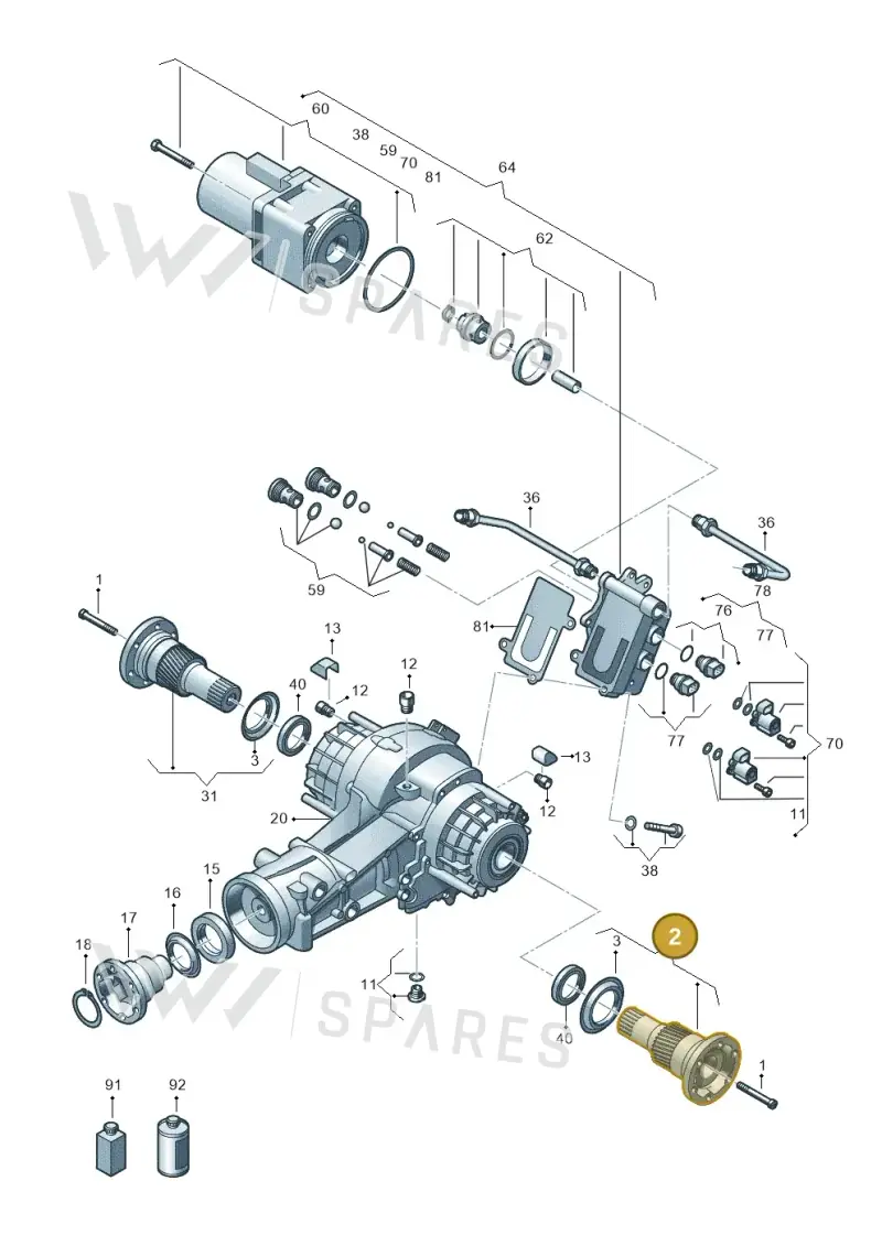 0BE525353 — Audi A8L qu. 3.0 TDI (2013-2018) diagram 636525250, position 2