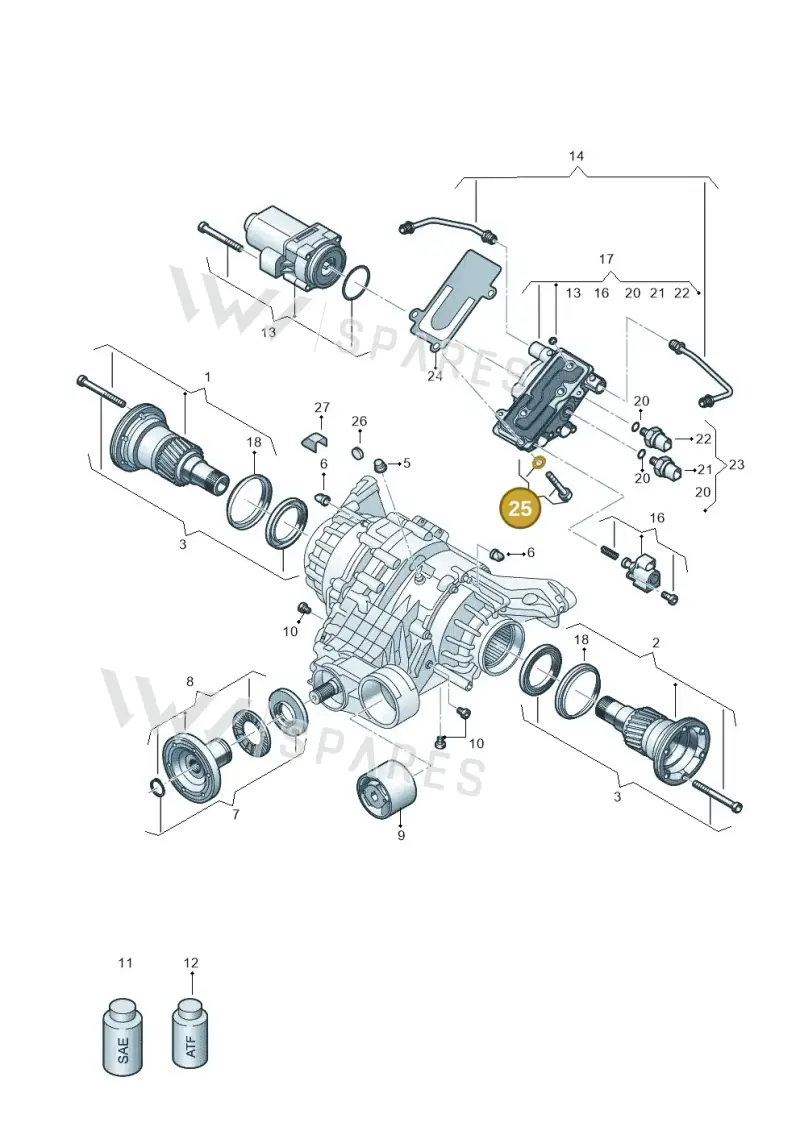 0BF598078 — Audi A5 Limo 2.0 (2024-) diagram 896525025, position 25